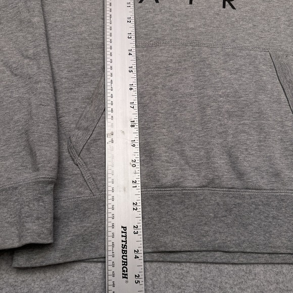 Nike‎ Air Fleece Pullover Hoodie Men's Small Gray Hooded Sweatshirt Big Logo - Picture 5 of 8